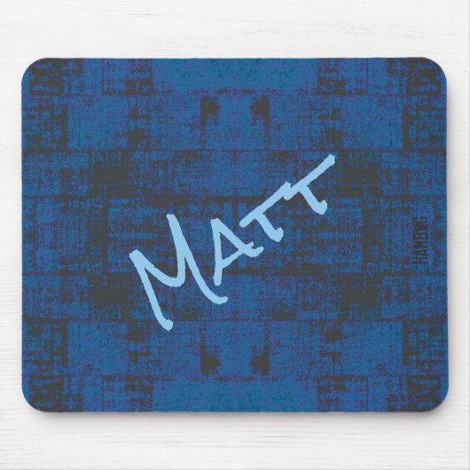 HAMbWG - Mousepad - Blauw verhit Muismat (Voorkant)