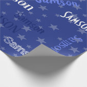 HAMbWG Naam Blue Star Cadeaupapier (Hoek)