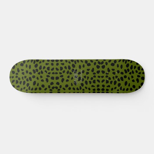 HAMbWG Olive Green leopard Persoonlijk Skateboard (Horizontaal)