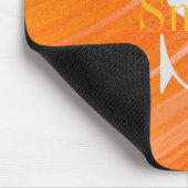 HAMbWG - Oranje wervelmonogram Muismat (Hoek)