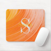 HAMbWG - Oranje wervelmonogram Muismat (Met muis)