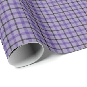 HAMbWG-pakpapier - Paars tartan Cadeaupapier