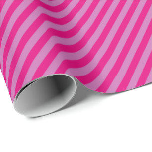 HAMbWG-pakpapier - twee toonroze streep Cadeaupapier