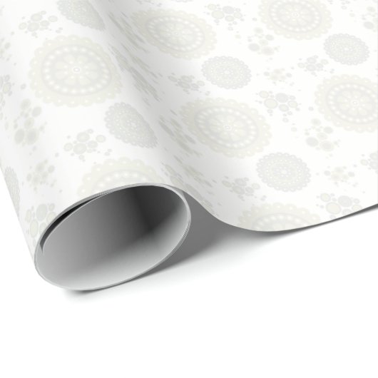 HAMbWG-pakpapier - Wh/ry/crème gepatterd Cadeaupapier (Rol Hoek)
