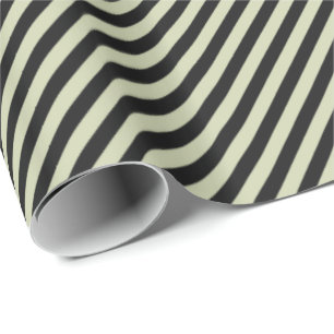 HAMbWG-pakpapier - zwart/beige streep Cadeaupapier