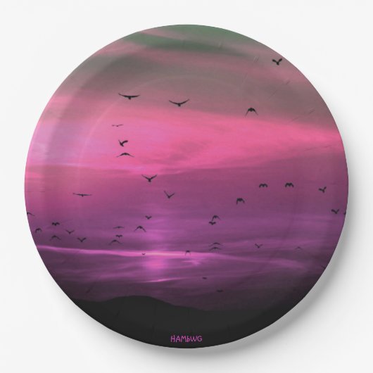 HAMbWG - Papier Bord - Roze zonnebank (Voorkant)