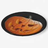 HAMbWG - PapierBord - Halloween Oranje pompoen Papieren Bordje (Gekanteld)