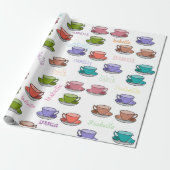 HAMbWG Pastel Tea Cups  Cadeaupapier (Uitgerold)