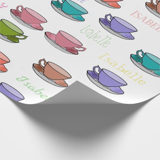 HAMbWG Pastel Tea Cups  Cadeaupapier (Hoek)
