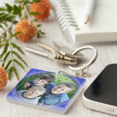 HAMbWG Periwinkle Gefraste Acrylfoto Sleutelhanger (Voorkant Rechts)