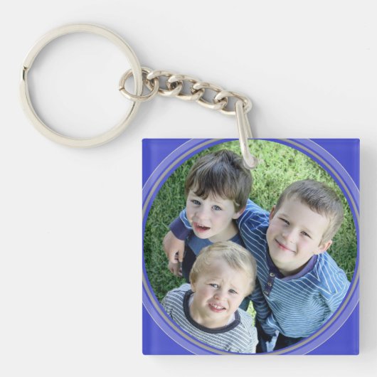 HAMbWG Periwinkle Gefraste Acrylfoto Sleutelhanger (voorkant)