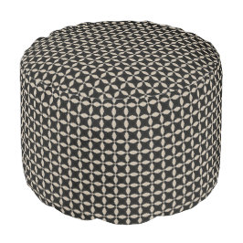 HAMbWG Pouf-stoel - 4-punt zwart/Creme Poef