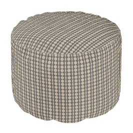 HAMbWG Pouf-stoel - Kreme/grijs design Poef