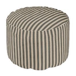 HAMbWG Pouf-stoel - zwart/crème/Blauwgroen/geel Poef
