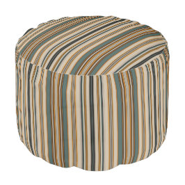 HAMbWG Pouf-stoel - zwart/crème/Blauwgroen/geel Poef
