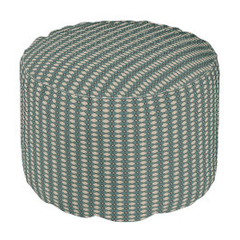 HAMbWG Pouf-stoel - zwart/crème/Blauwgroen Poef