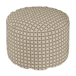 HAMbWG Pouf-stoel - Zwart/Creme/Gele schijven Poef