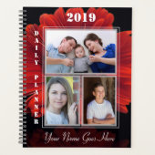 HAMbWG - Red Gerber Flowers Planner (Voorkant)