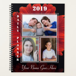 HAMbWG - Red Gerber Flowers Planner