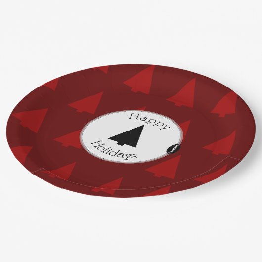 HAMbWG Rode kerstbomen Bord (Gekanteld)