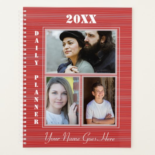 HAMbWG - Rode Strepen - Dagelijkse Planner (Voorkant)