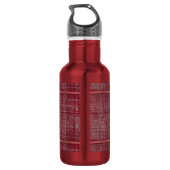 HAMbWG Rood/Rode waterfles (18 oz) Waterfles (Achterkant)