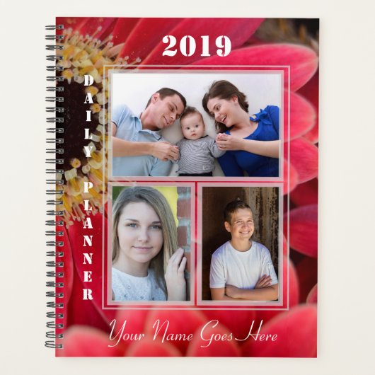 HAMbWG - Roze Gerber Daisy Planner (Voorkant)