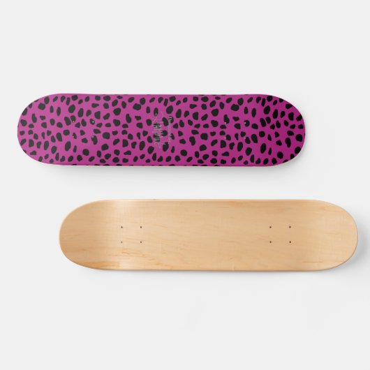HAMbWG Roze luipaard Persoonlijk Skateboard (Horizontaal)