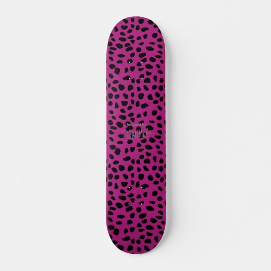 HAMbWG Roze luipaard Persoonlijk Skateboard (Voorkant)