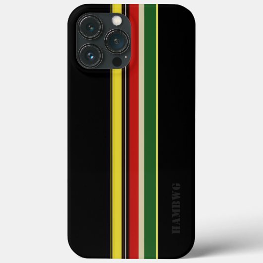 HAMbWG - Samsung Cell Phone Case - Black met kleur (Achterkant)