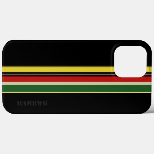 HAMbWG - Samsung Cell Phone Case - Black met kleur (Achterkant (horizontaal))