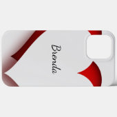 HAMbWG - Samsung Mobiele Telefoon Case - Wit/Rood (Achterkant (horizontaal))