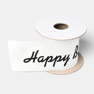 HAMbWG - Satin Ribbon - Happy Birthday Satijnen Lint