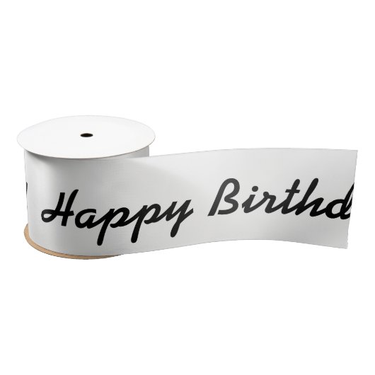 HAMbWG - Satin Ribbon - Happy Birthday Satijnen Lint (Spoel)
