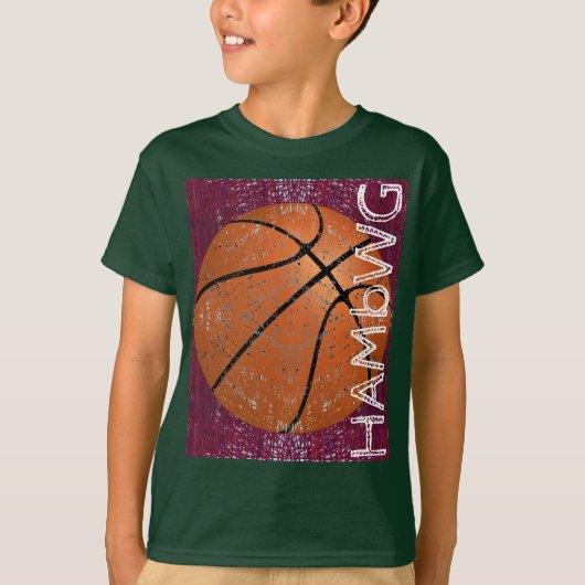 HAMbWG - Shirt voor kinderen - basketbal (Voorkant)