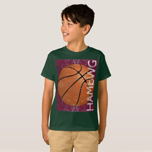 HAMbWG - Shirt voor kinderen - basketbal (Voorkant volledig)