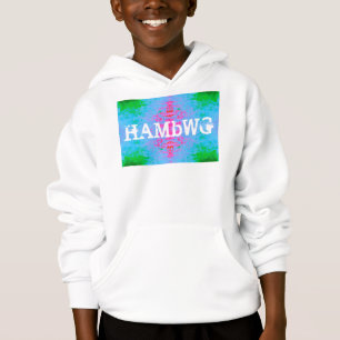 HAMbWG - Shirt voor kinderen T - Blauw groen roze