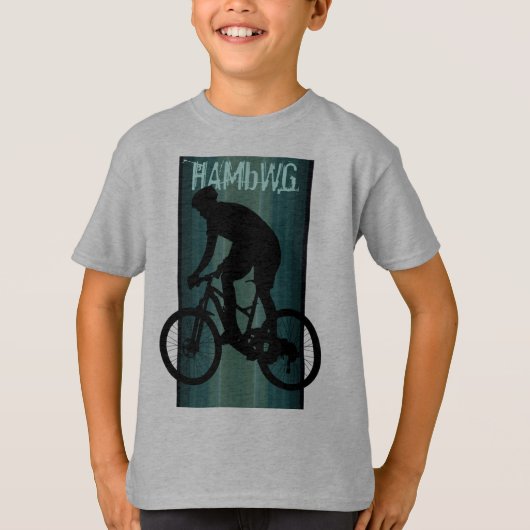 HAMbWG - Shirt voor kinderen-T - Blauwgroen bijenk (Voorkant)