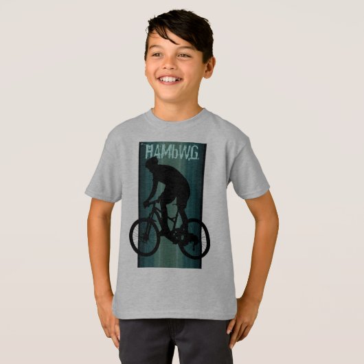 HAMbWG - Shirt voor kinderen-T - Blauwgroen bijenk (Voorkant volledig)