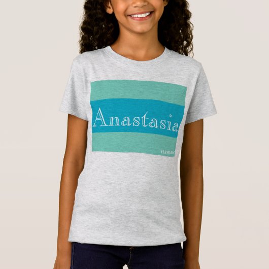 HAMbWG - Shirt voor kinderen T - Turquoise Bands (Voorkant)