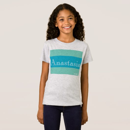 HAMbWG - Shirt voor kinderen T - Turquoise Bands (Voorkant volledig)