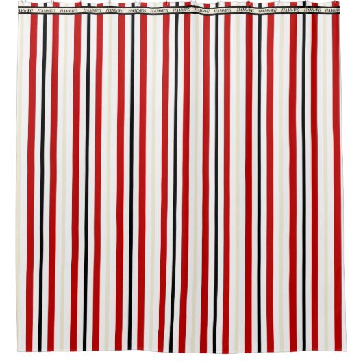 HAMbWG - Shower Curtain - Retro met een draai Douchegordijn (Voorkant)