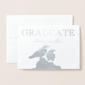HAMbWG - Silver Foil Kaart - Afstuderen - Twee Rav (Voorkant met envelop)