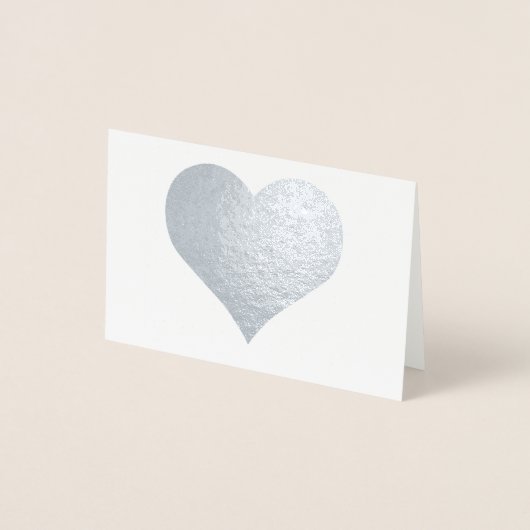 HAMbWG - Silver Foil Kaart - Heart (Voorkant)