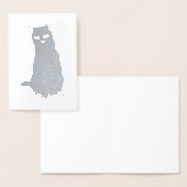 HAMbWG - Silver Foil Kaart - Kat (Display)
