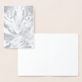 HAMbWG - Silver Foil Kaart - Kat (Display)