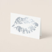 HAMbWG - Silver Foil Kaart - Lips (Voorkant)