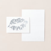 HAMbWG - Silver Foil Kaart - Lips (Display)