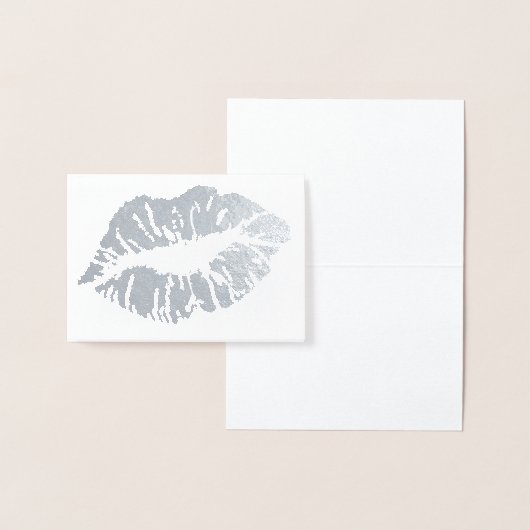 HAMbWG - Silver Foil Kaart - Lips (Display)