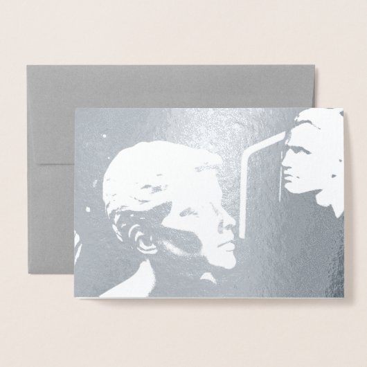 HAMbWG - Silver Foil Kaart - Mode (Voorkant met envelop)